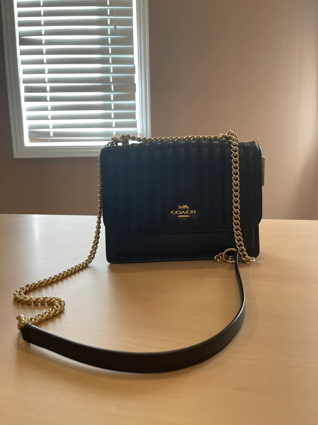 Coach Black Leather Crossbody Bag thumbnail