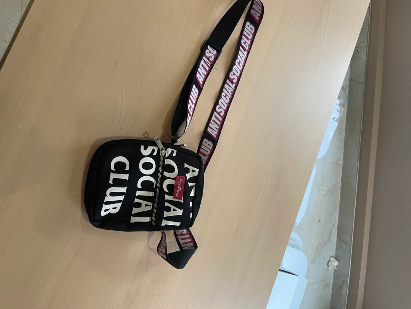 Anti Social Social Club Black Crossbody Bag thumbnail