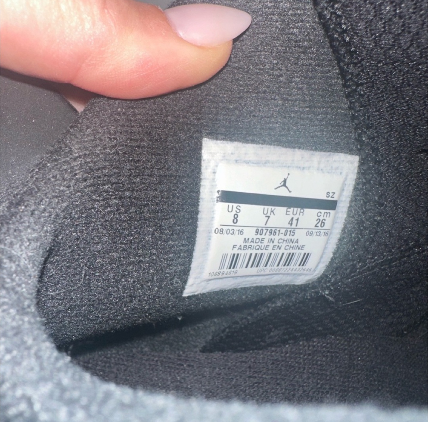 Air Jordan 6 Black Iridescent US 8 - photo 5