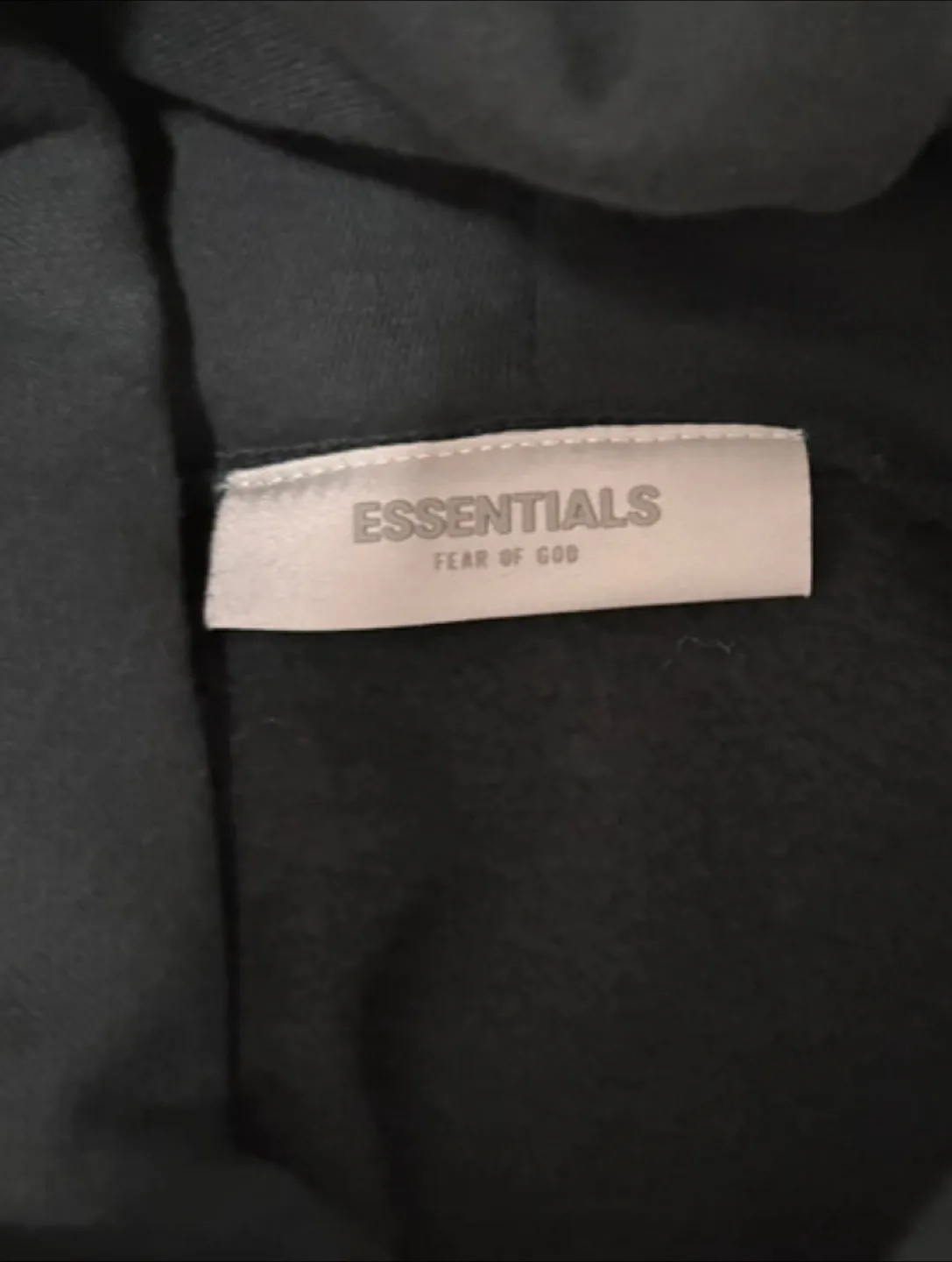 Essentials Fear of God Black Hoodie image indicator(4)