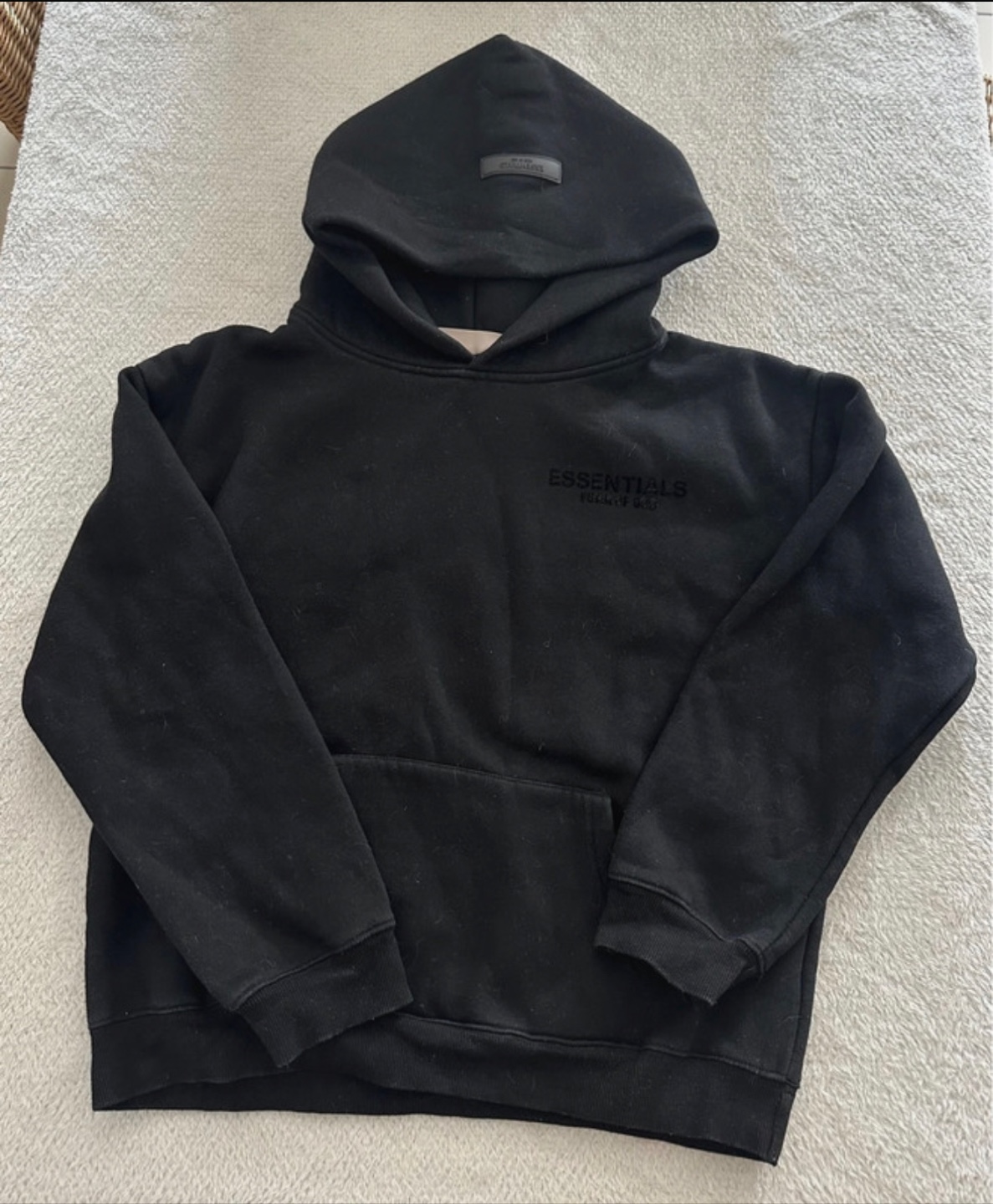 Essentials Fear of God Black Hoodie