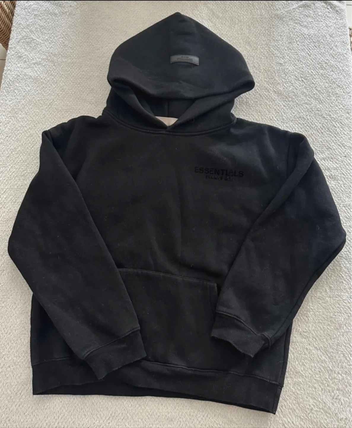 Essentials Fear of God Black Hoodie thumbnail