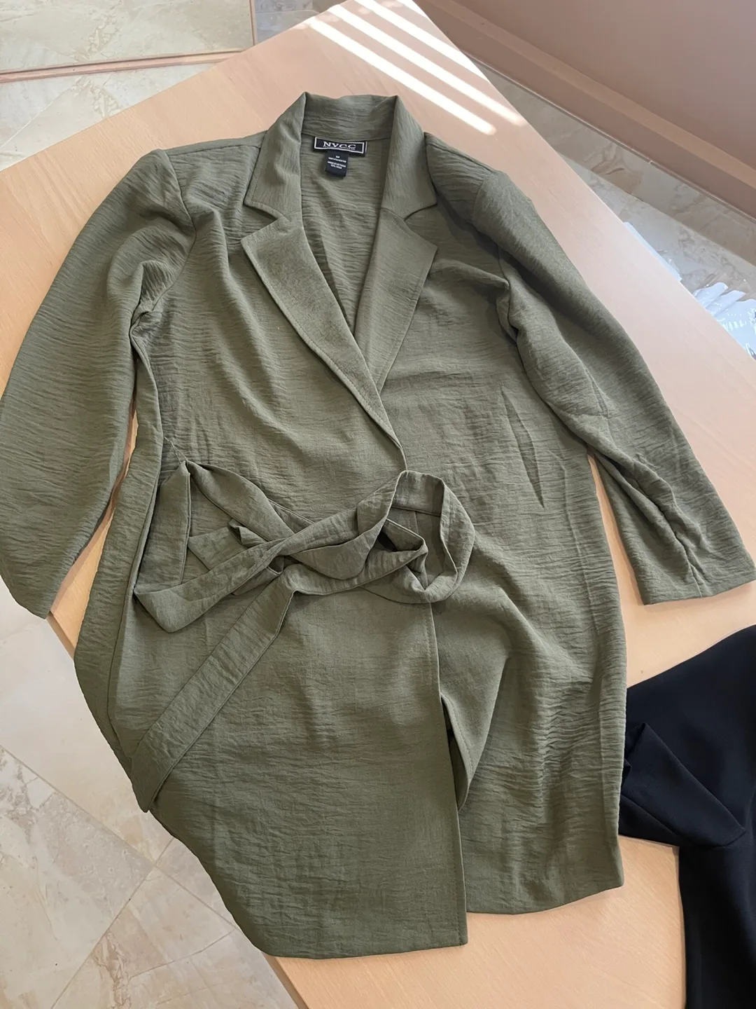 NYCC Olive Green Blazer Dress - Size M thumbnail