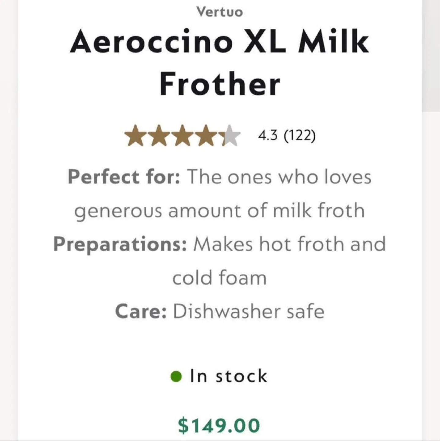 Nespresso Aeroccino XL Milk Frother image indicator(6)