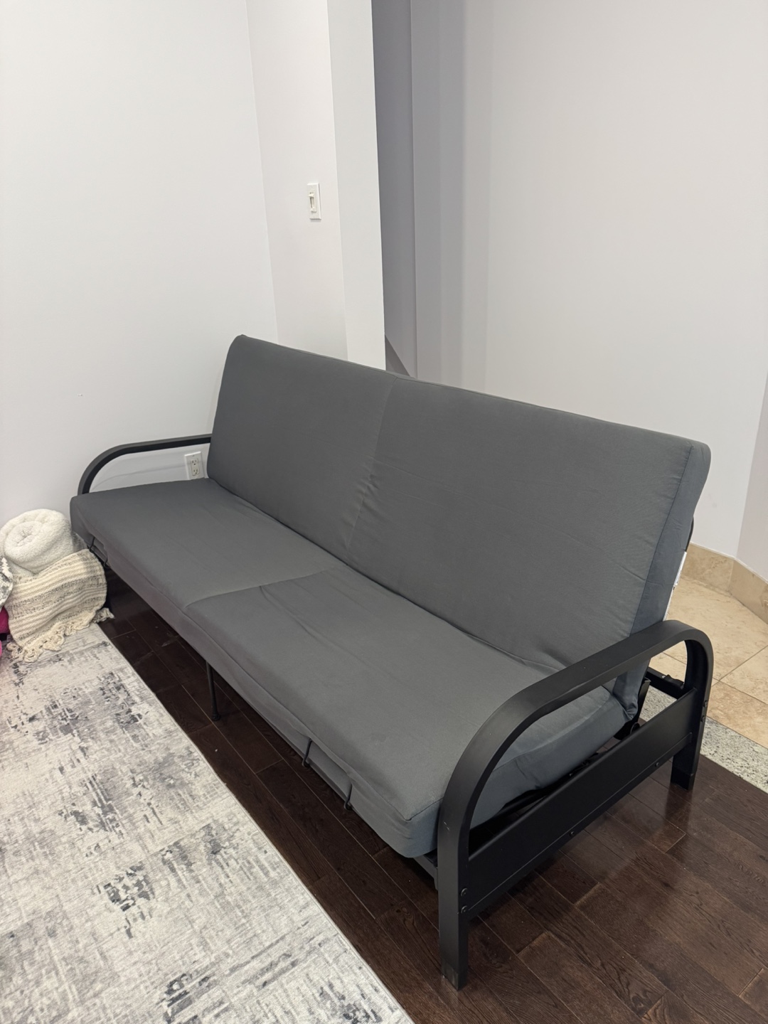 Grey Futon Sofa Bed