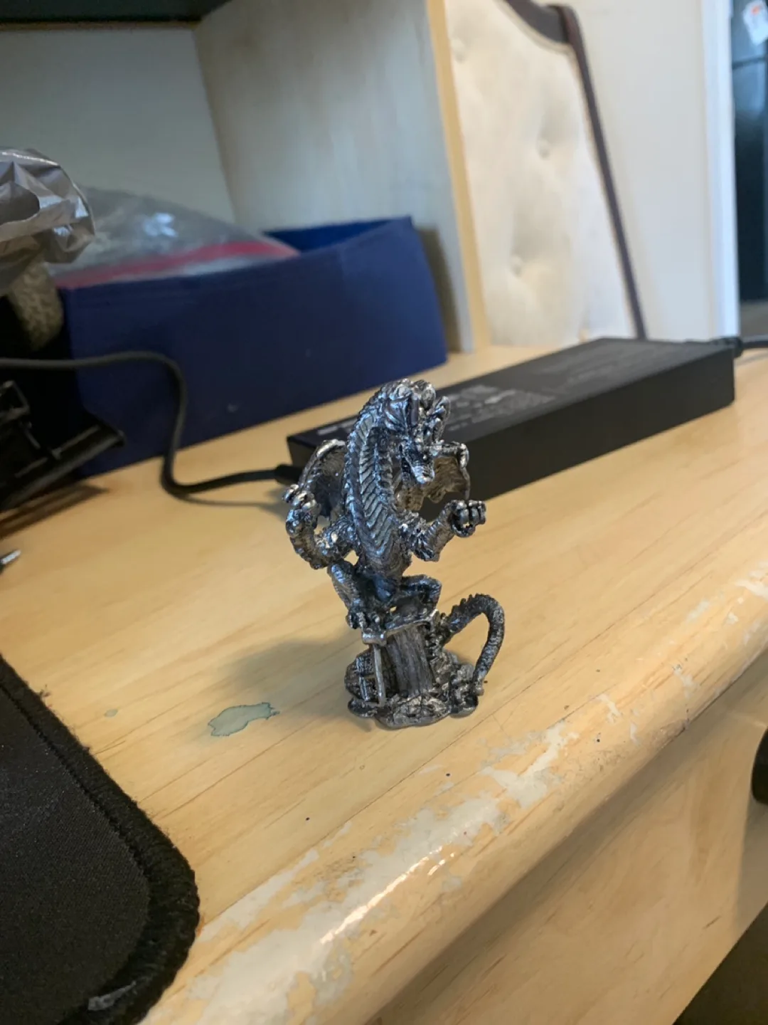 Small metal Dragon statue/figurine thumbnail