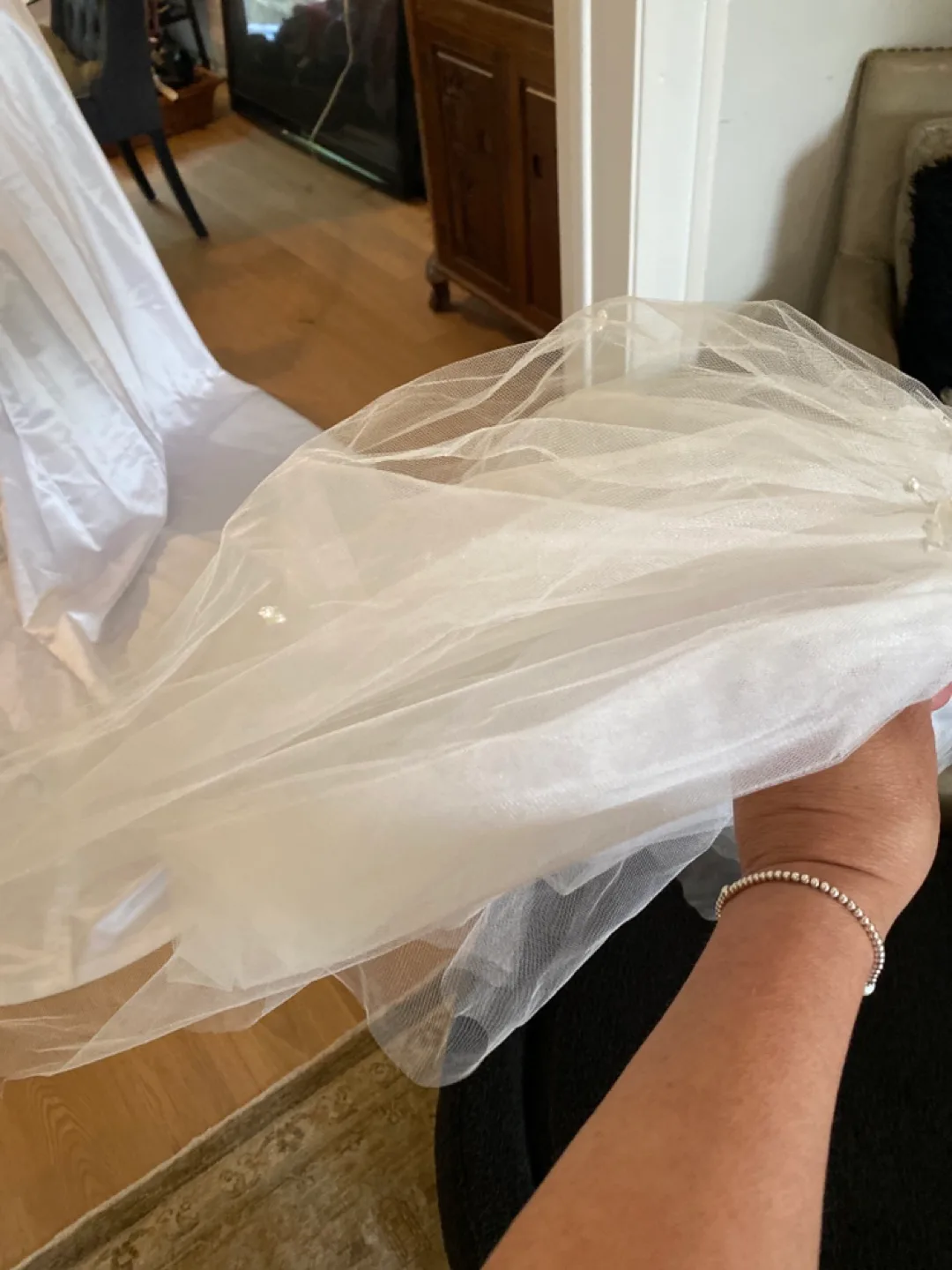 Wedding Train & Veil - White image indicator(4)