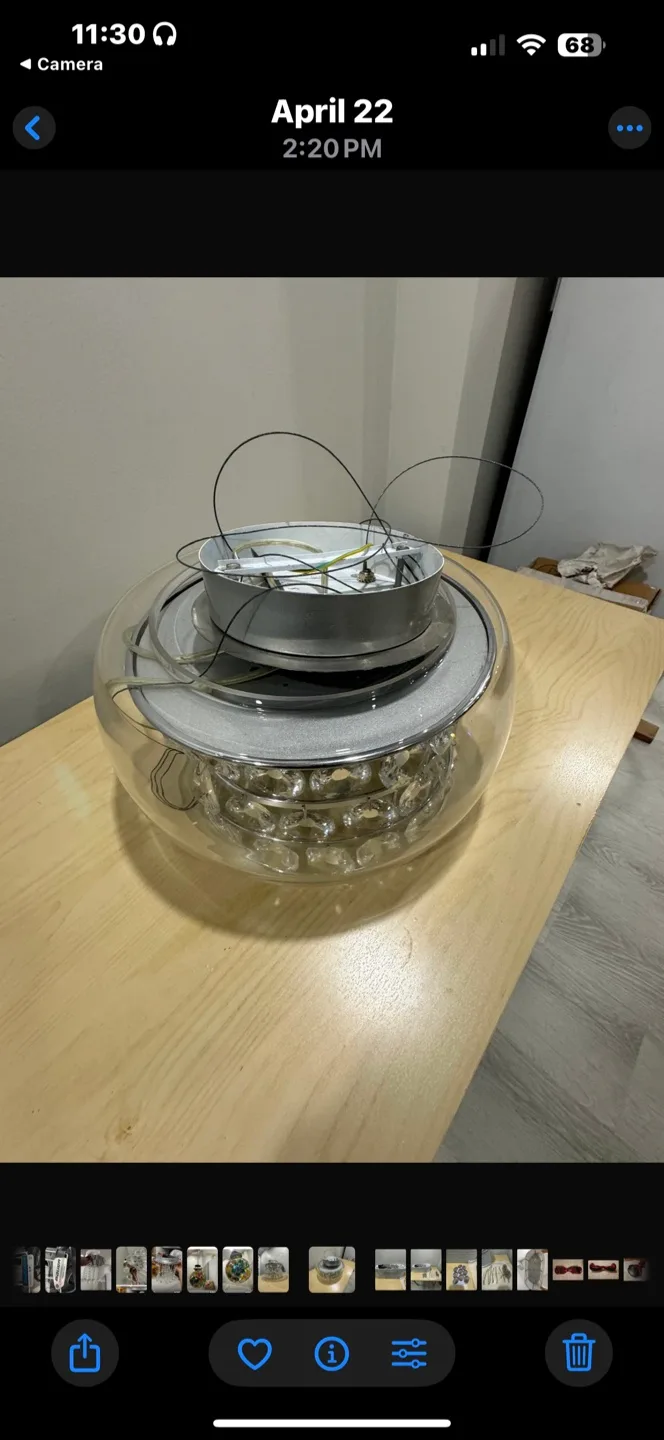 Crystal Ceiling Light Fixture