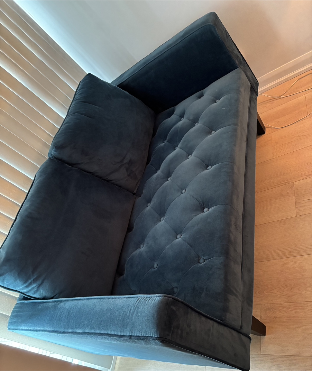 Teal Blue Loveseat - photo 2
