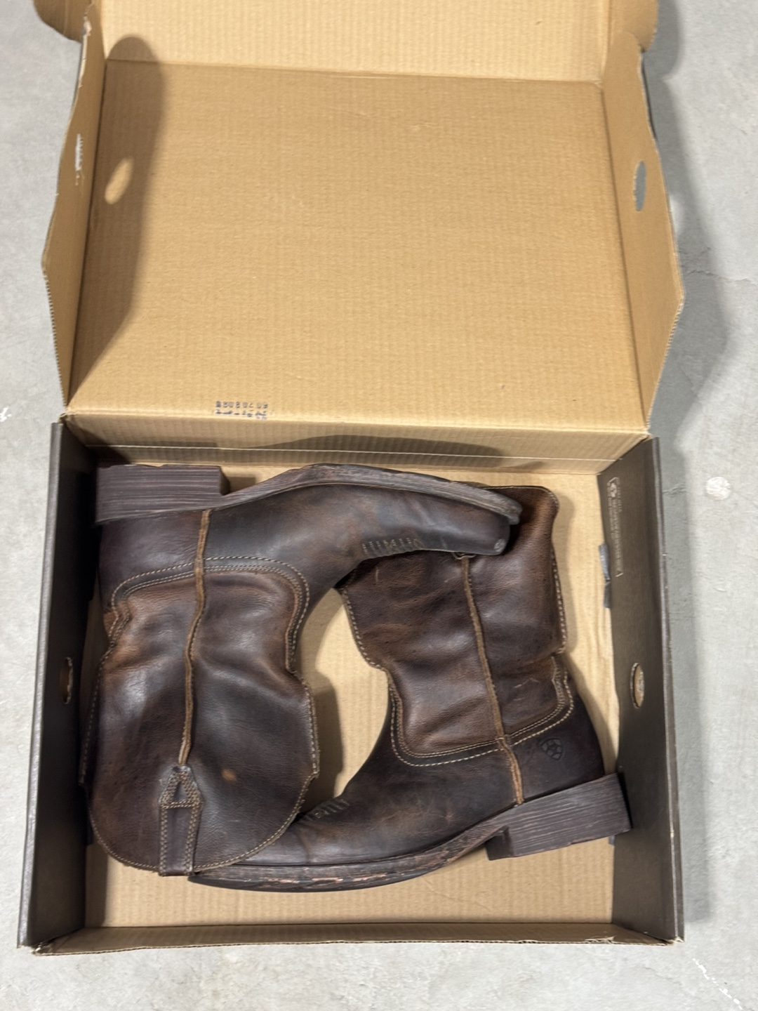 Ariat Brown Leather Cowboy Boots - Size 9.5 EE - photo 2
