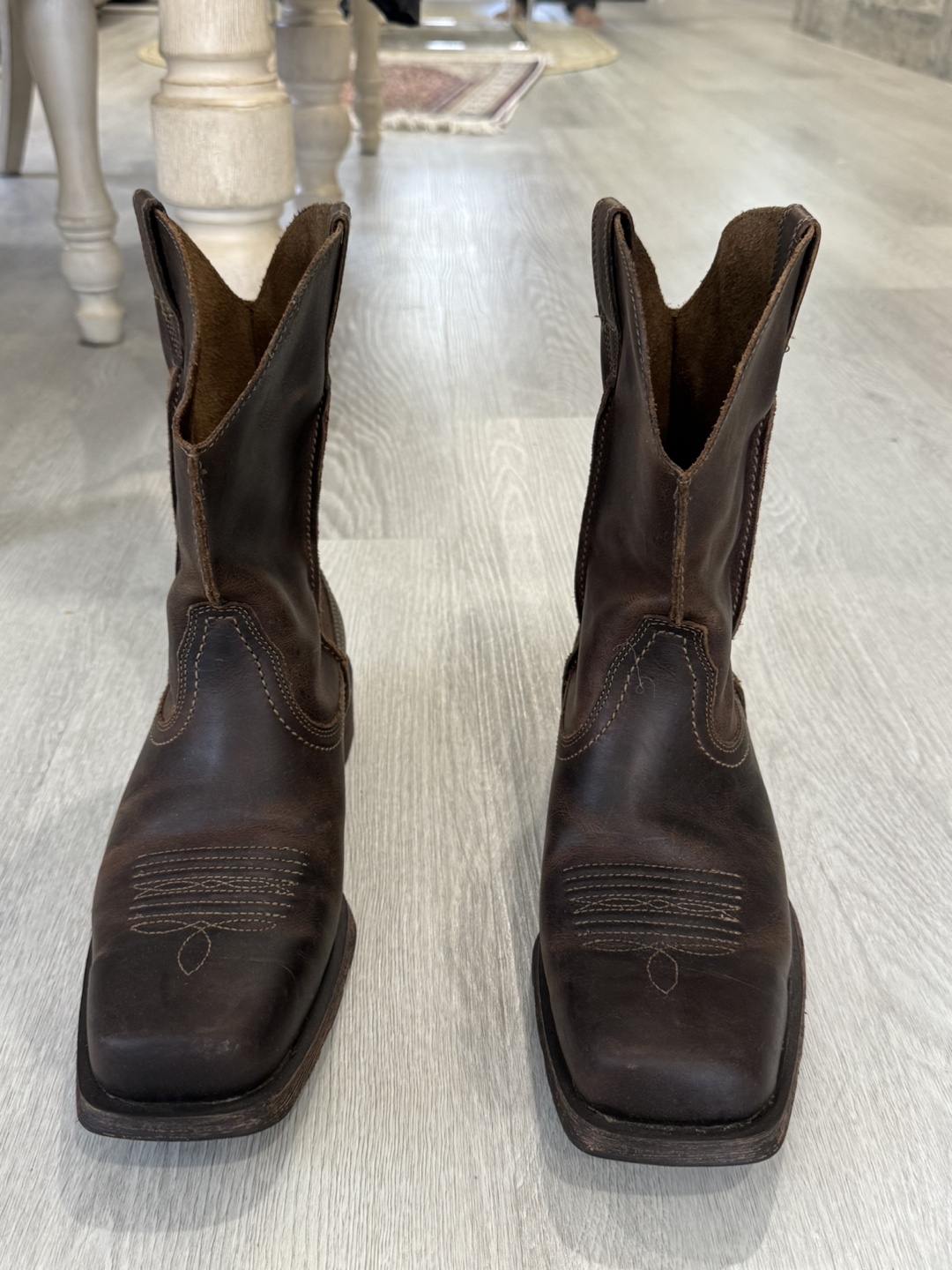 Ariat Brown Leather Cowboy Boots - Size 9.5 EE - photo 3