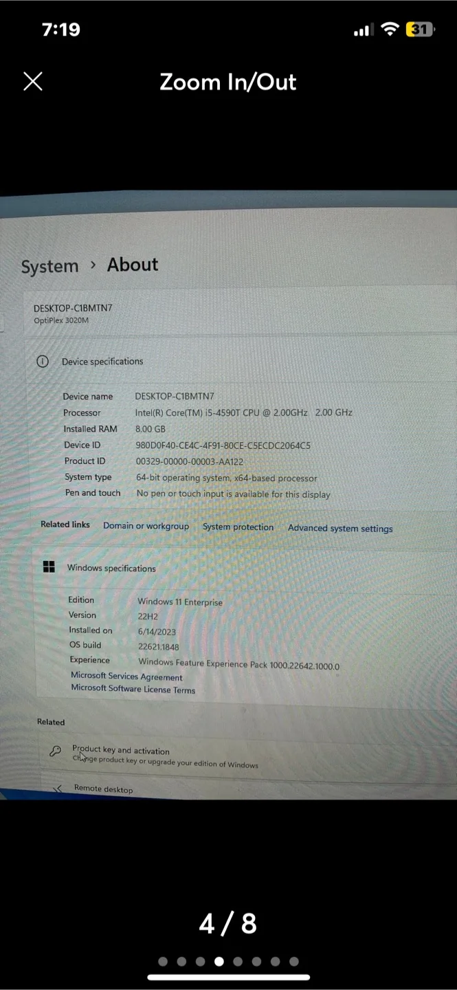 Dell OptiPlex 3020M Desktop PC image indicator(4)