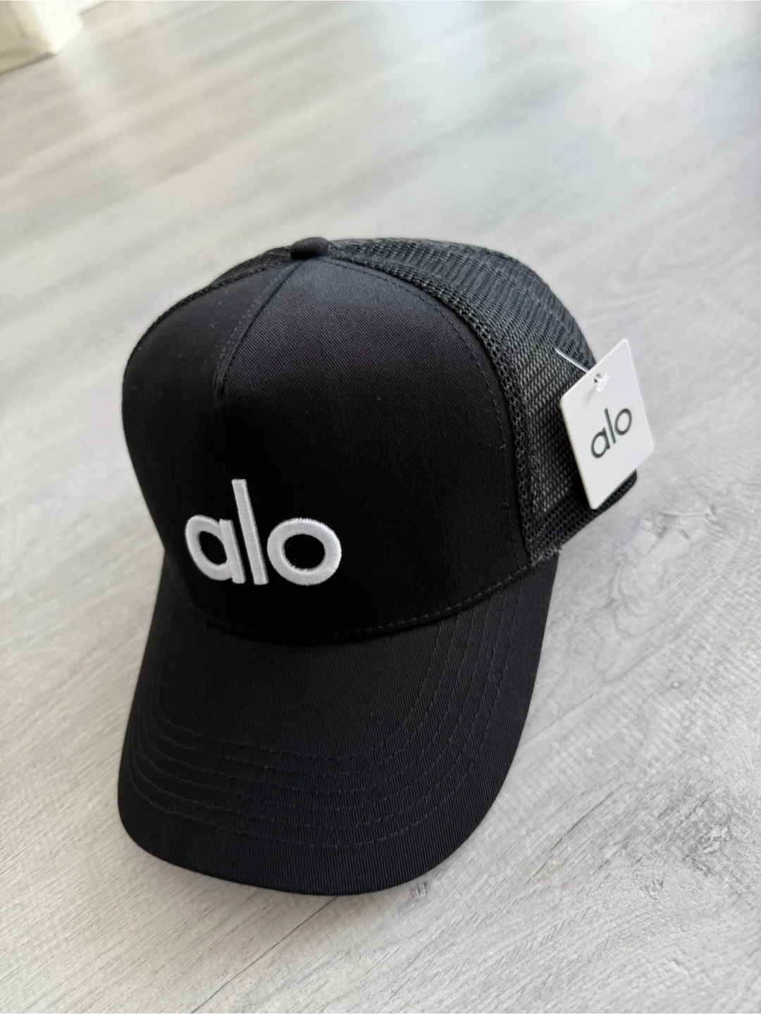 ALO District Trucker Hat - Black/White Logo image indicator(2)