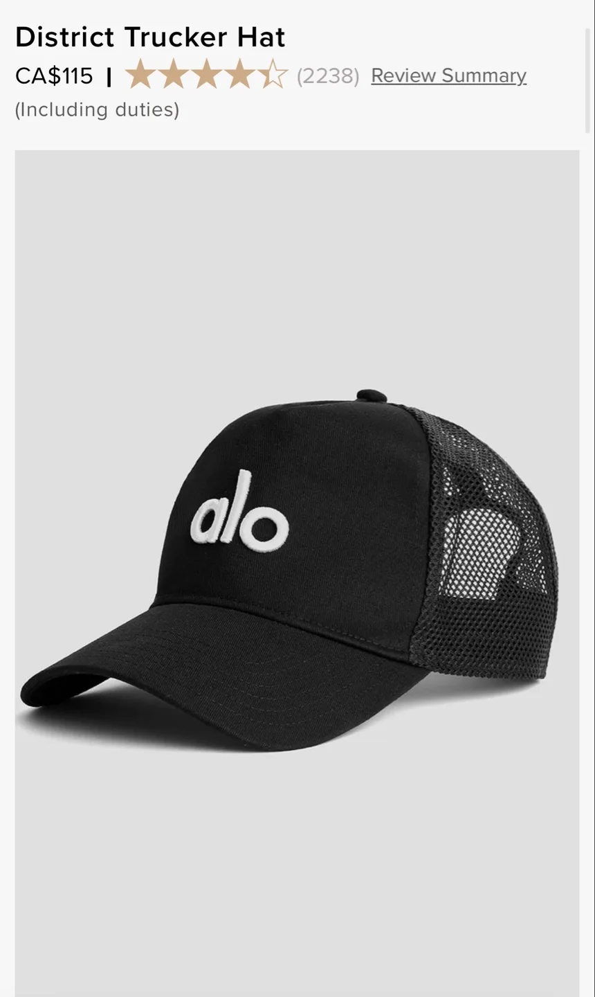 ALO District Trucker Hat - Black/White Logo image indicator(3)