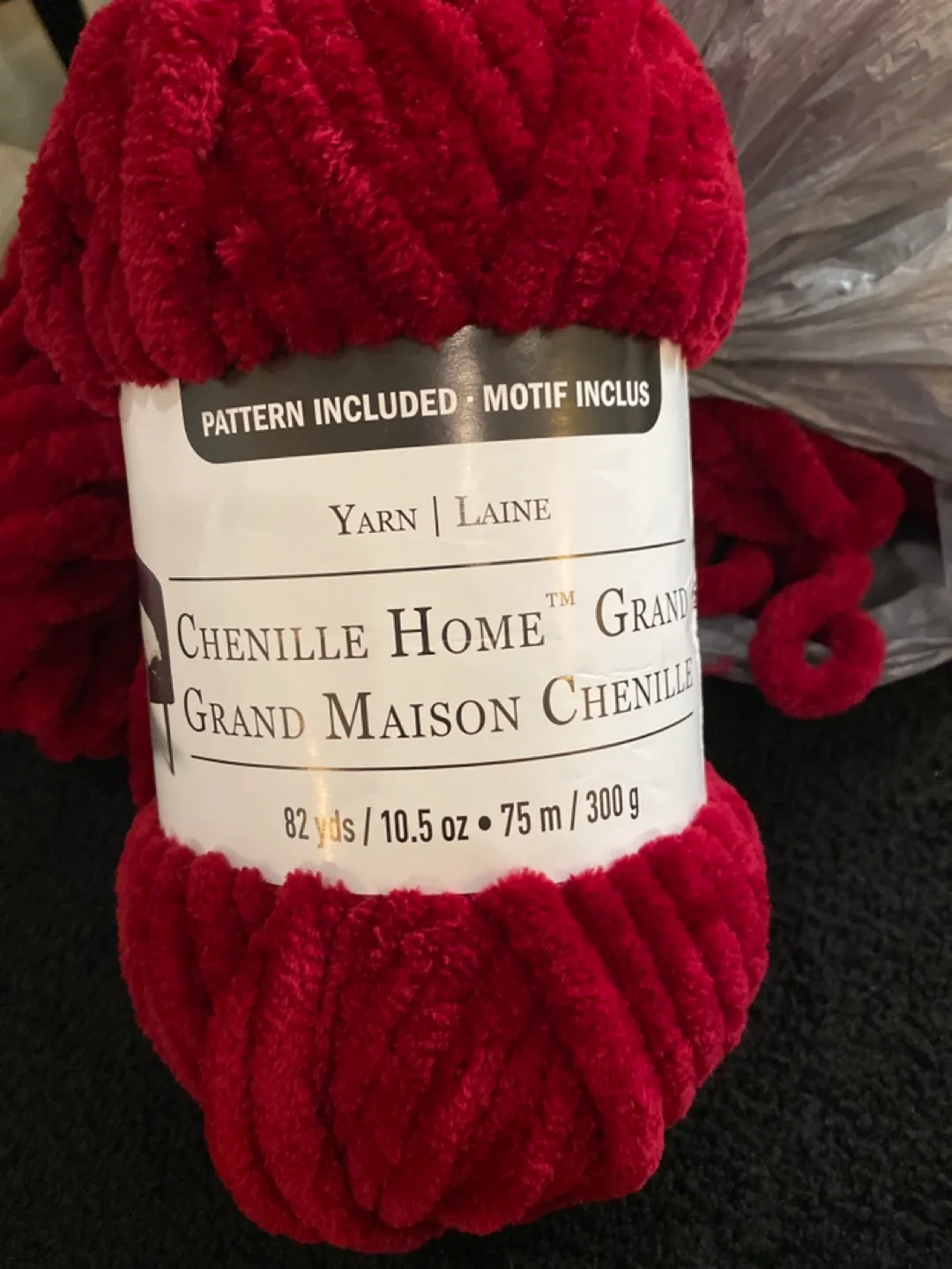 Chenille Home Grand Yarn - Burgundy thumbnail