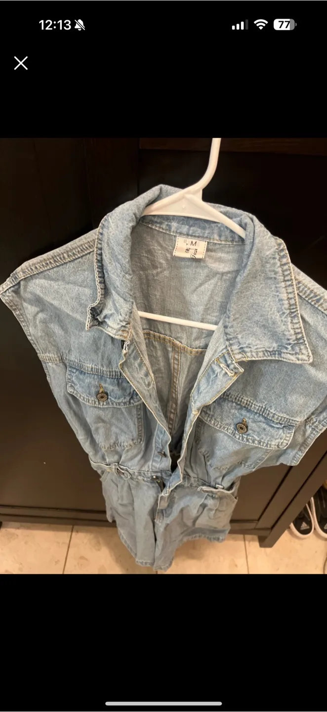 Denim Romper - Size M image indicator(2)