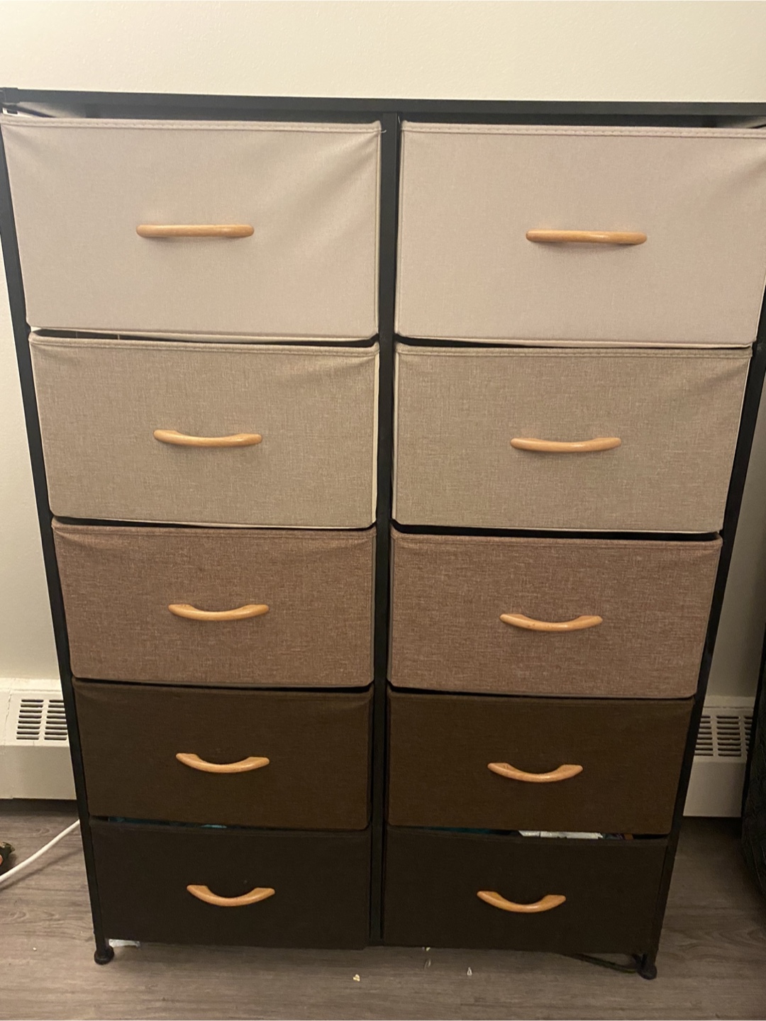 Fabric Drawer Dresser Storage Tower