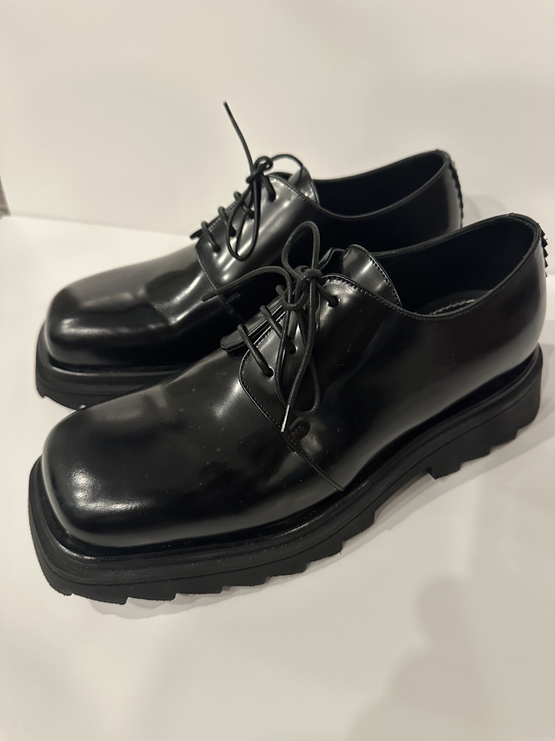 Antipode Black Leather Derby Shoes - photo 2