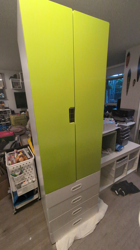 IKEA Stuva Wardrobe Combination - Green/White