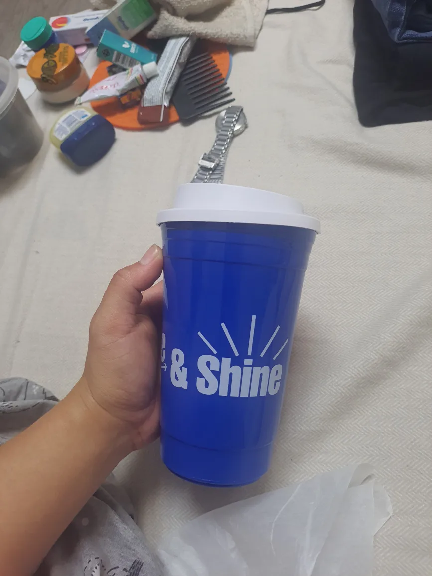 Blue 'Rise & Shine' Travel Mug 🇨🇦 thumbnail