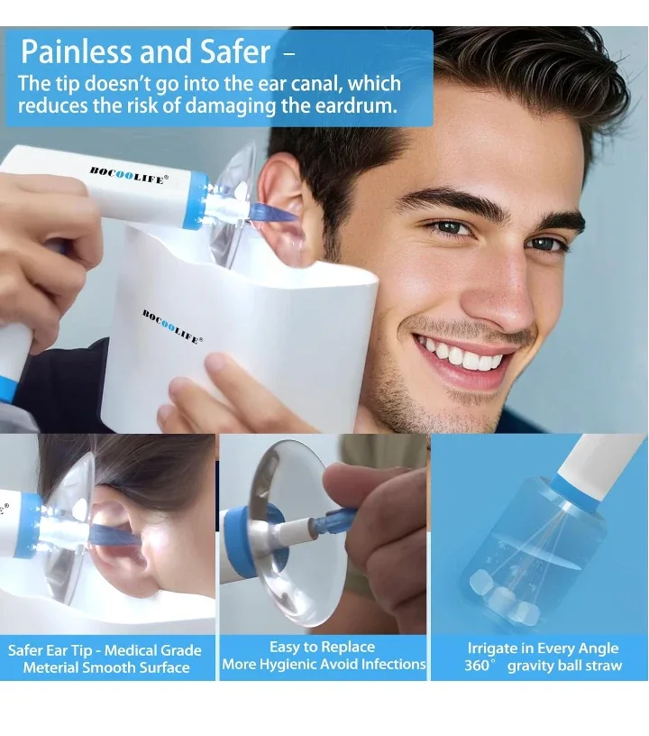 Ear Wax Remover Irrigation System, NEW, USB Rechargeable image indicator(6)
