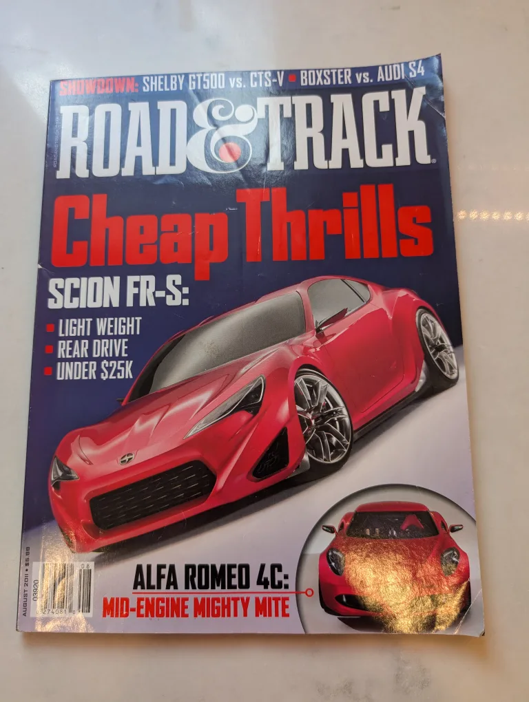 Road & Track Magazine August 2011 Cheap Thrills thumbnail