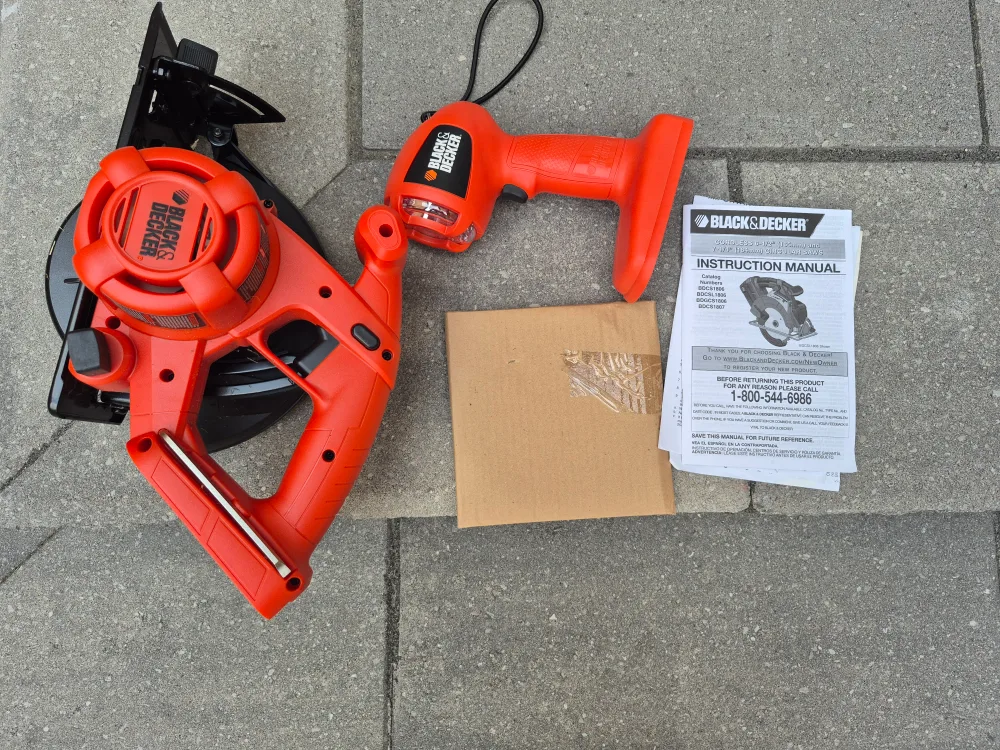 New never used Black & Decker 5-1/2" Cordless Saw and light thumbnail