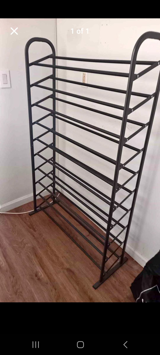 Metal 9-Tier Shoe Rack