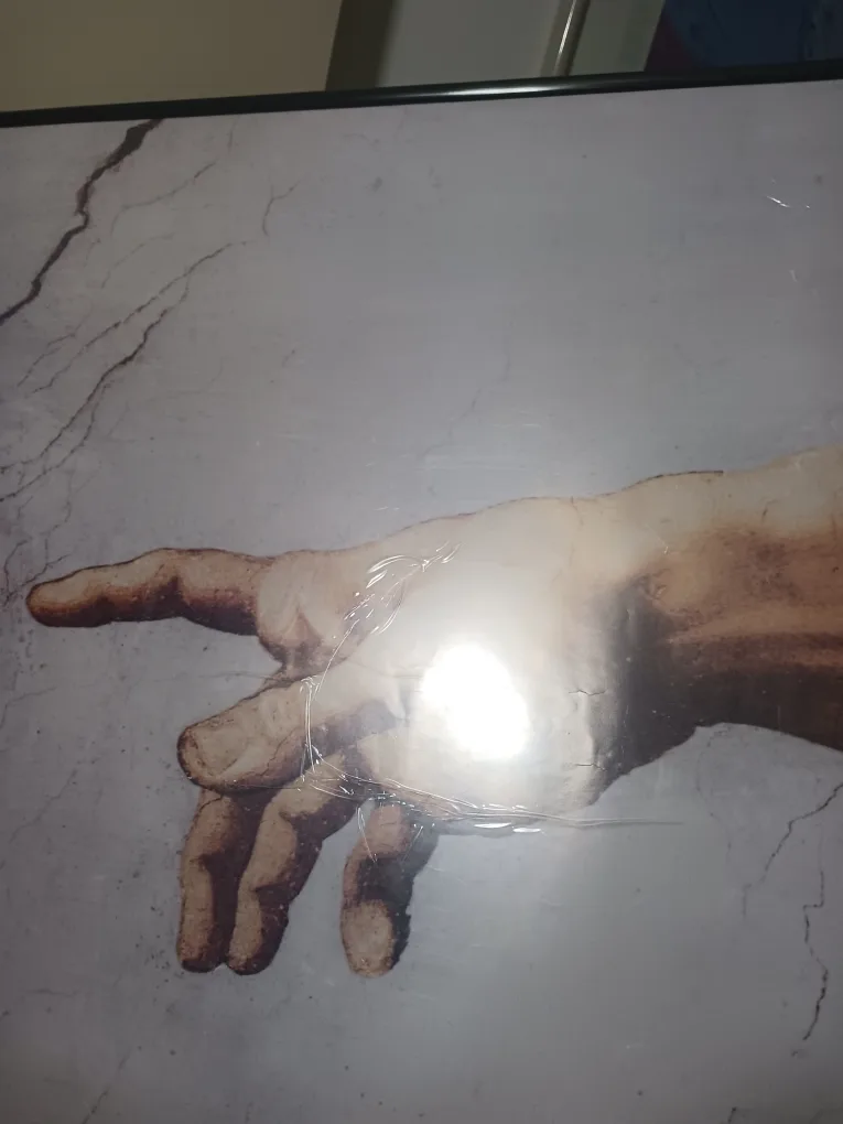 🔥Creation of Adam Large Framed Print with Plastic Cover image indicator(8)