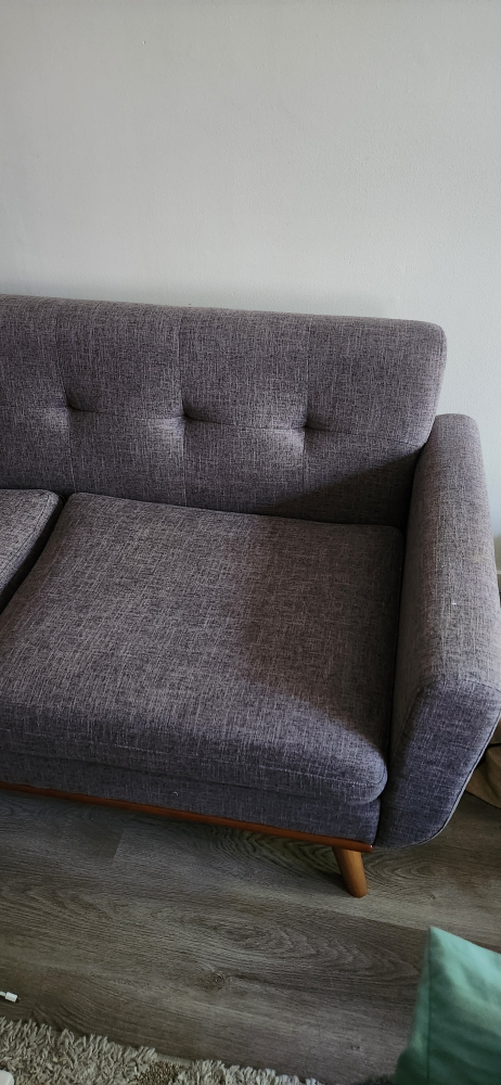 Grey Loveseat Sofa - photo 3