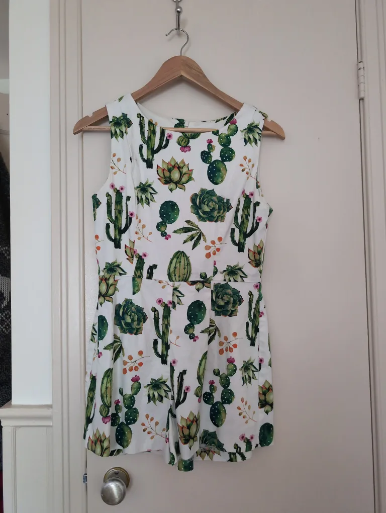 🇨🇦Eva Rose Cactus Print Romper image indicator(5)