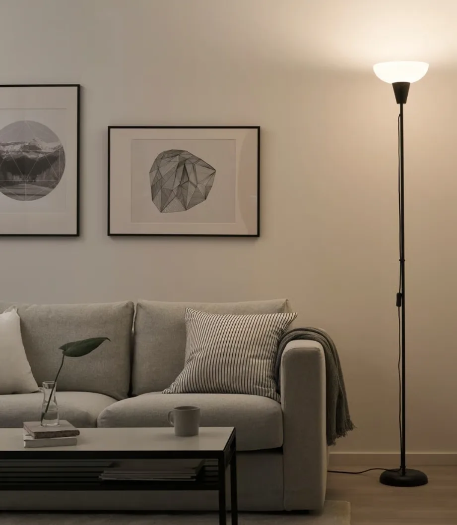 IKEA TÅGARP Floor Uplighter - Black/White (New in box) image indicator(4)