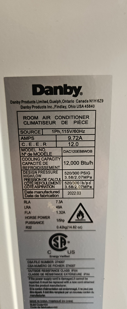 Climatiseur Danby - 12,000 BTU - photo 2