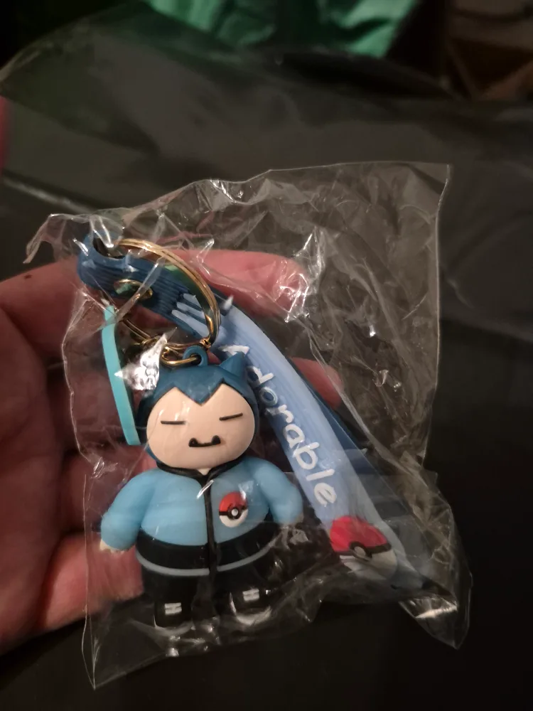 Snorlax Pokemon Keychain - New in Package! thumbnail