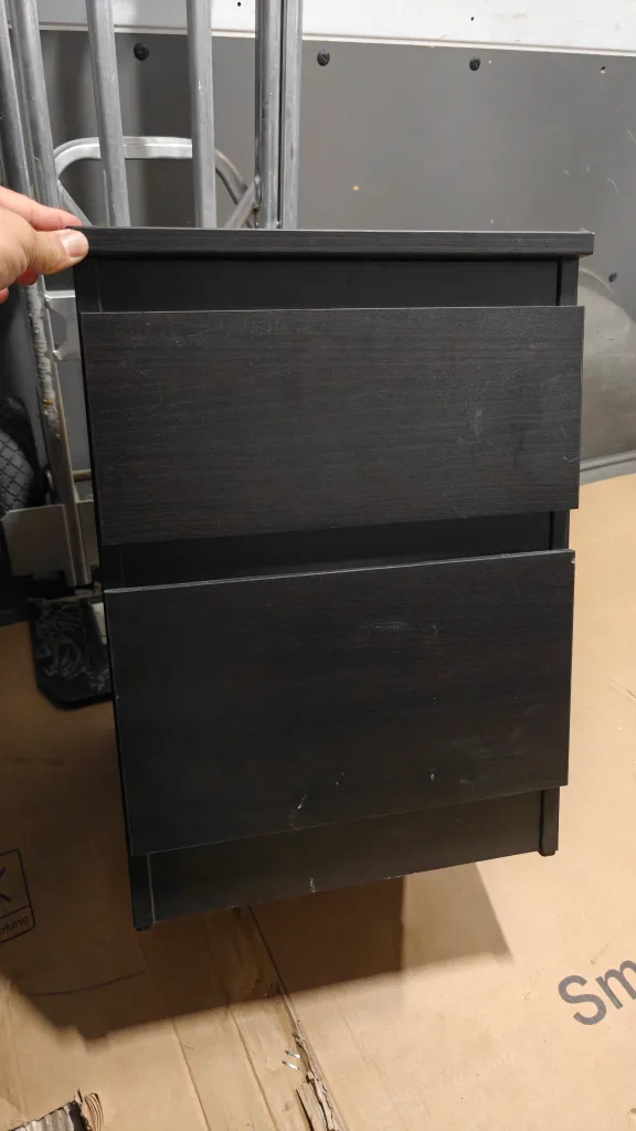 IKEA STORLINTA Nightstand - Dark Brown Oak Effect thumbnail