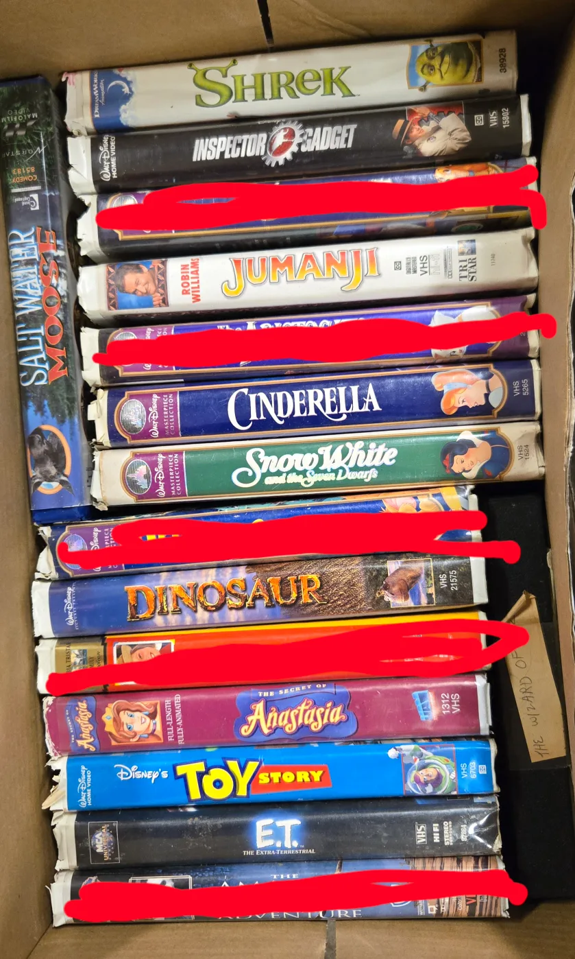 Lot of VHS Tapes - Disney, Animated, & More! thumbnail