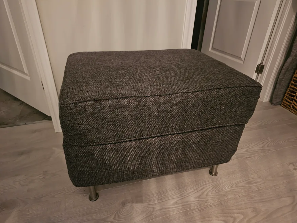Grey Ottoman Footstool image indicator(3)