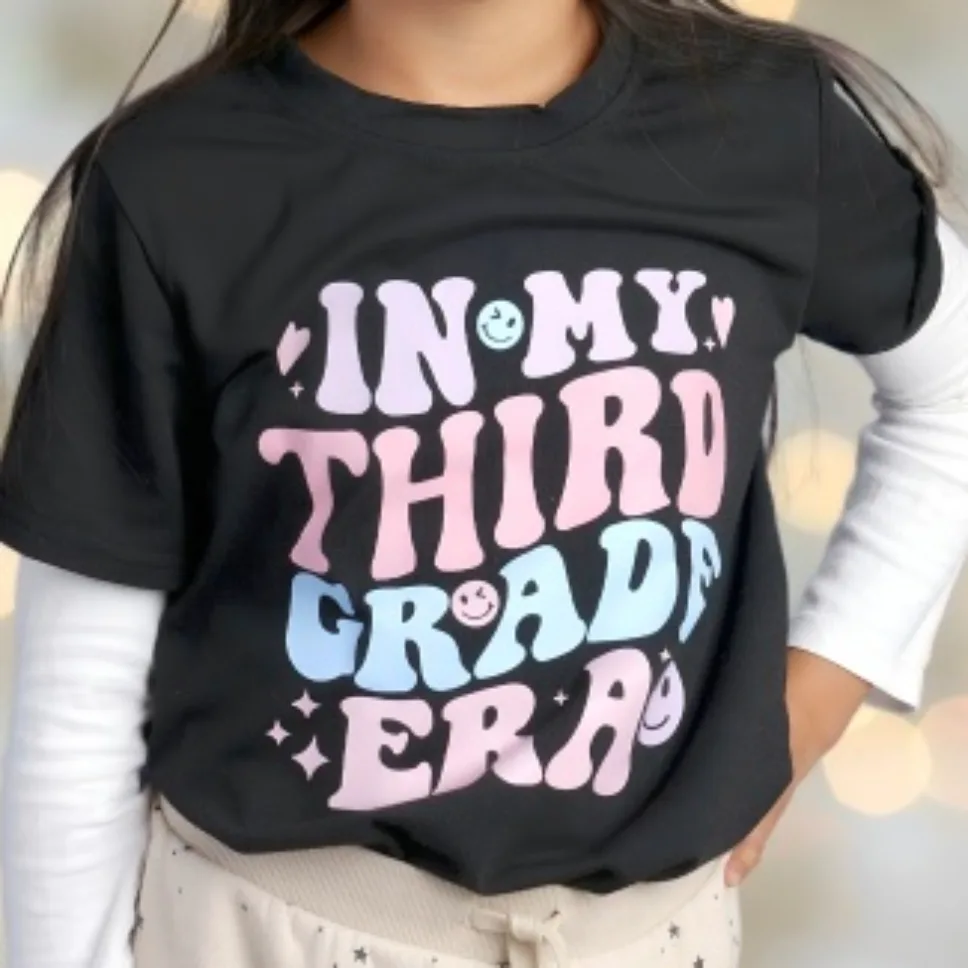 In My Third Grade Era Black T-shirt thumbnail