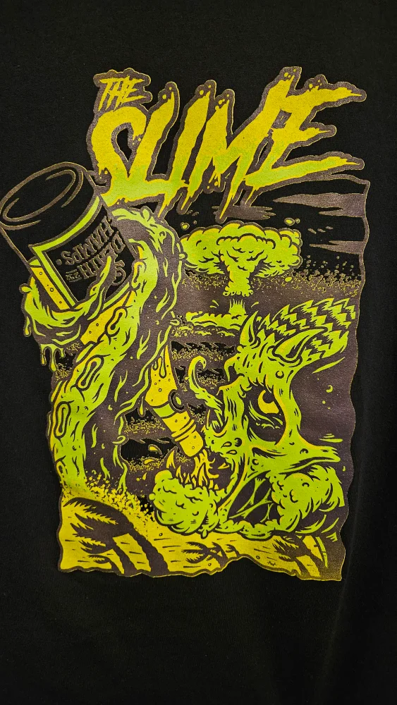 Gildan Black Slime Graphic T-Shirt - Size M thumbnail