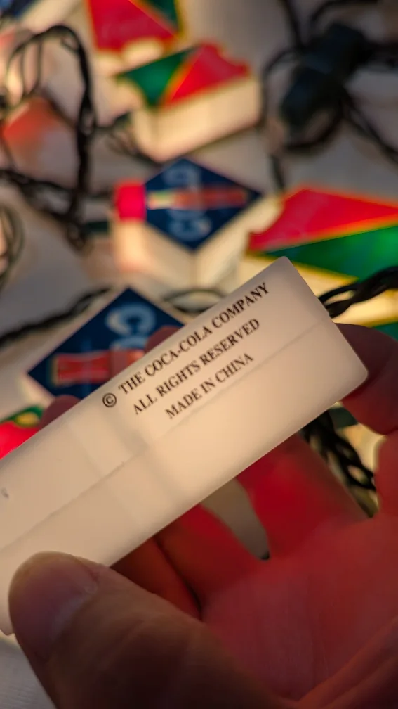 Coca-Cola String Lights in the shape of vintage signs 2 sets 🇨🇦 image indicator(5)