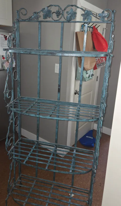 Metal bakers rack- Turquoise image indicator(2)