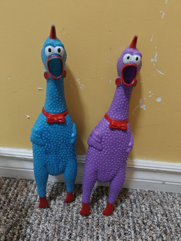Screaming Chicken Toy - Blue and Purple thumbnail