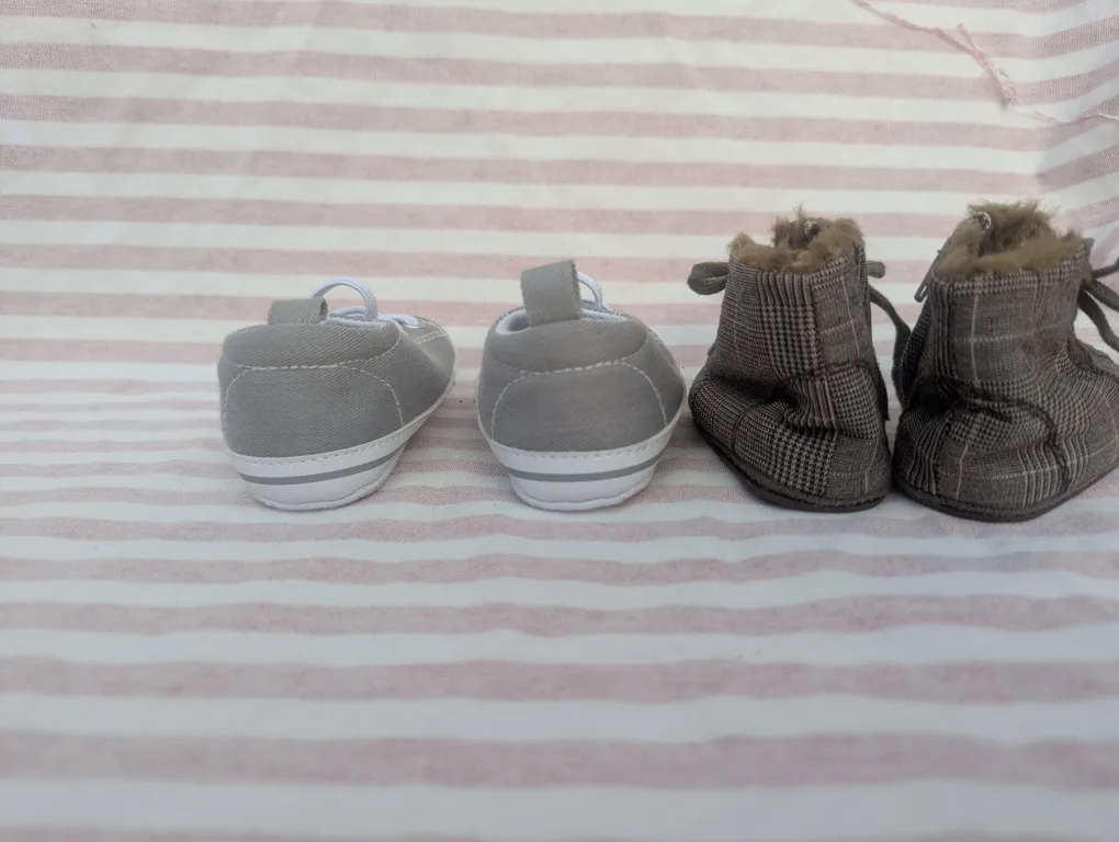 Baby Shoes Bundle - Grey & Brown image indicator(2)