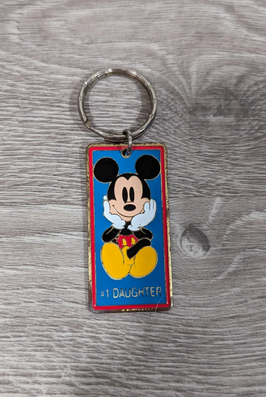 Disney World Mickey Mouse #1 Daughter Keychain thumbnail
