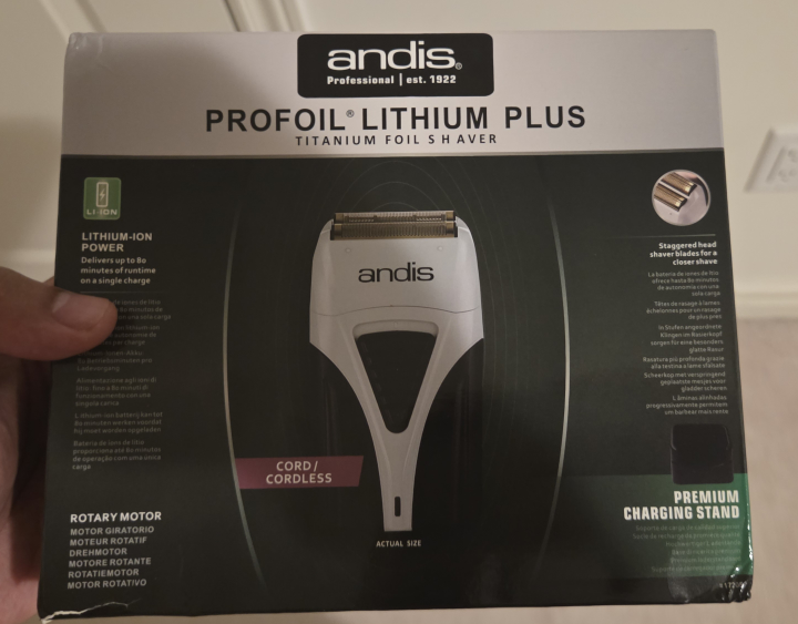 Brand New Andis Pro lithium foil shaver II