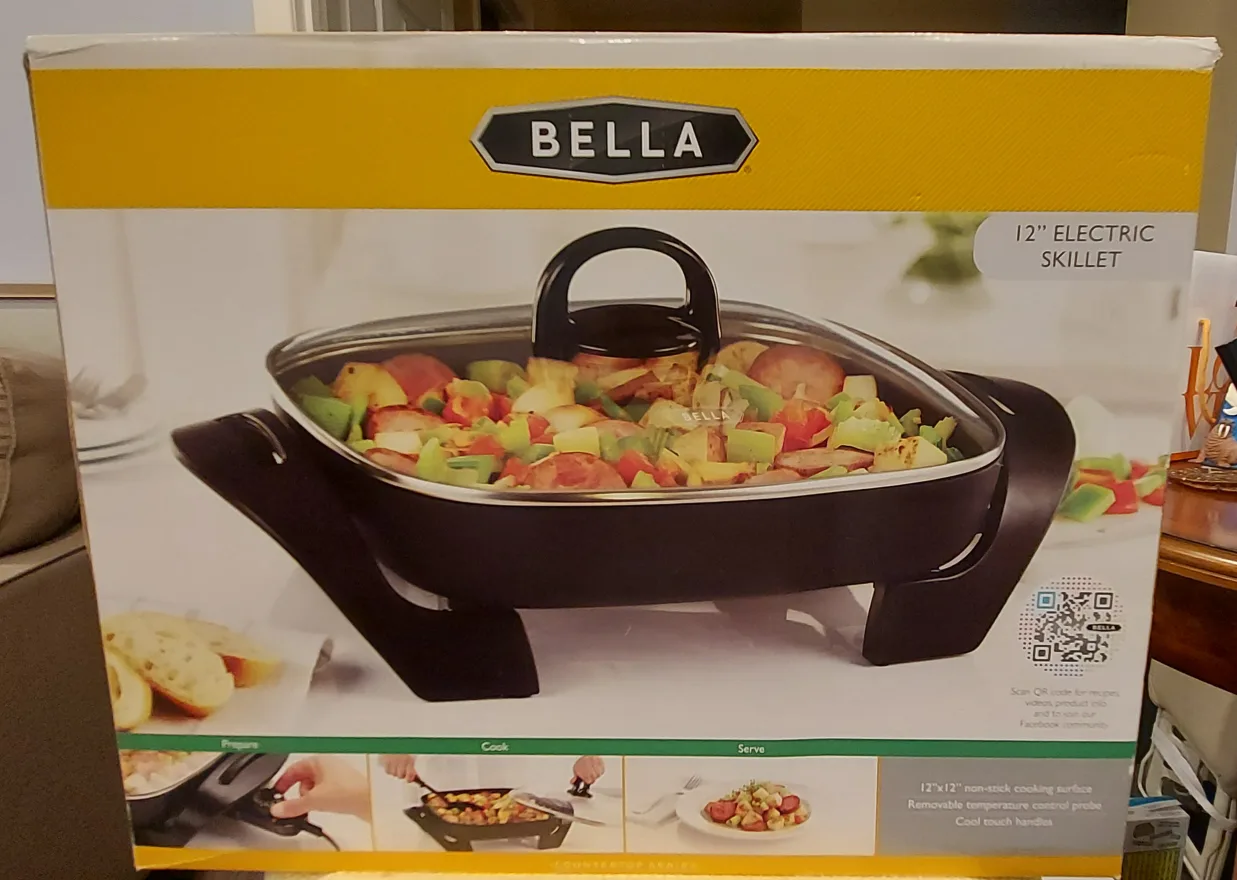 BELLA 12" Electric Skillet - New in Box! thumbnail