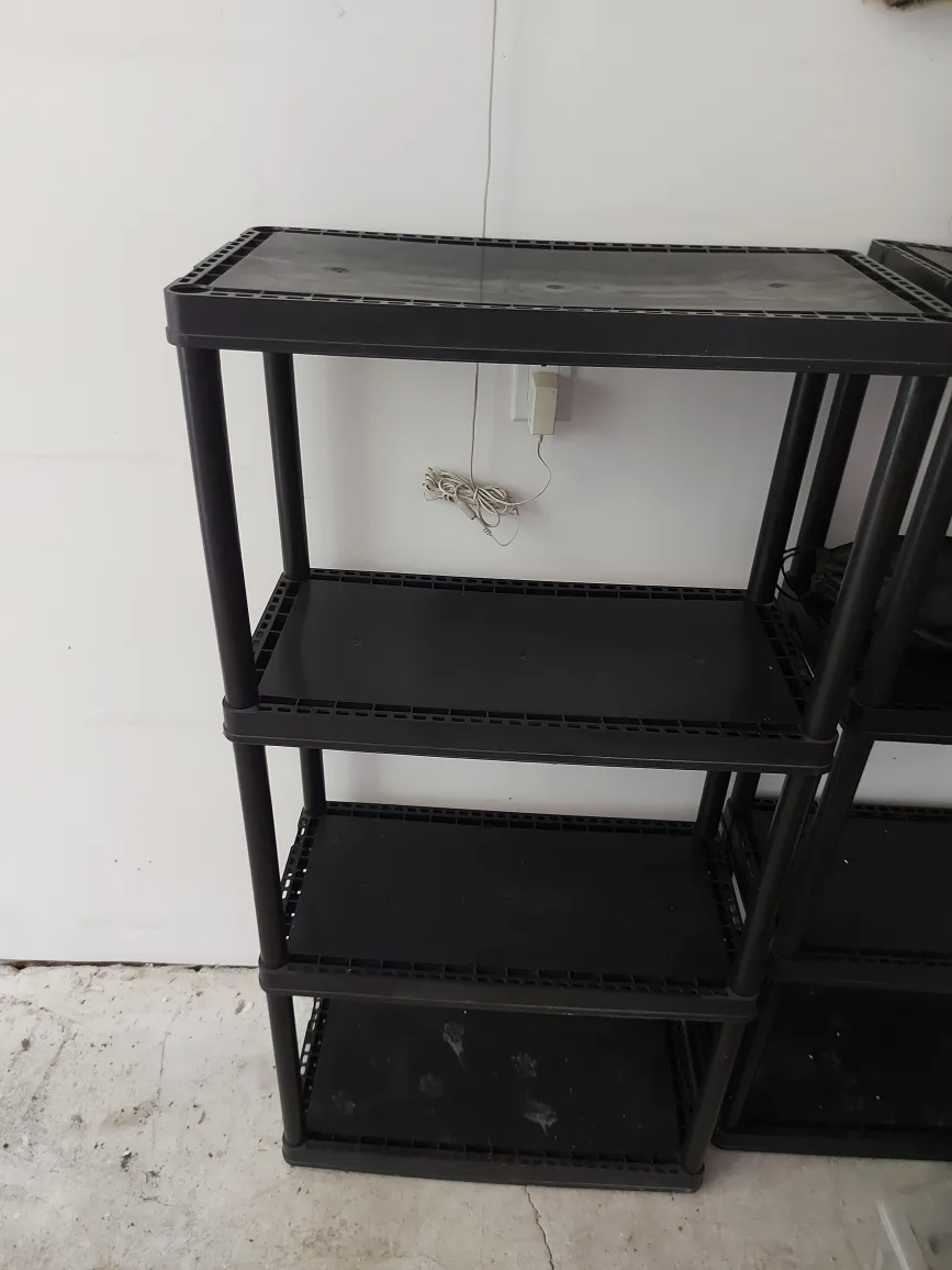 Black Plastic Shelving Unit thumbnail