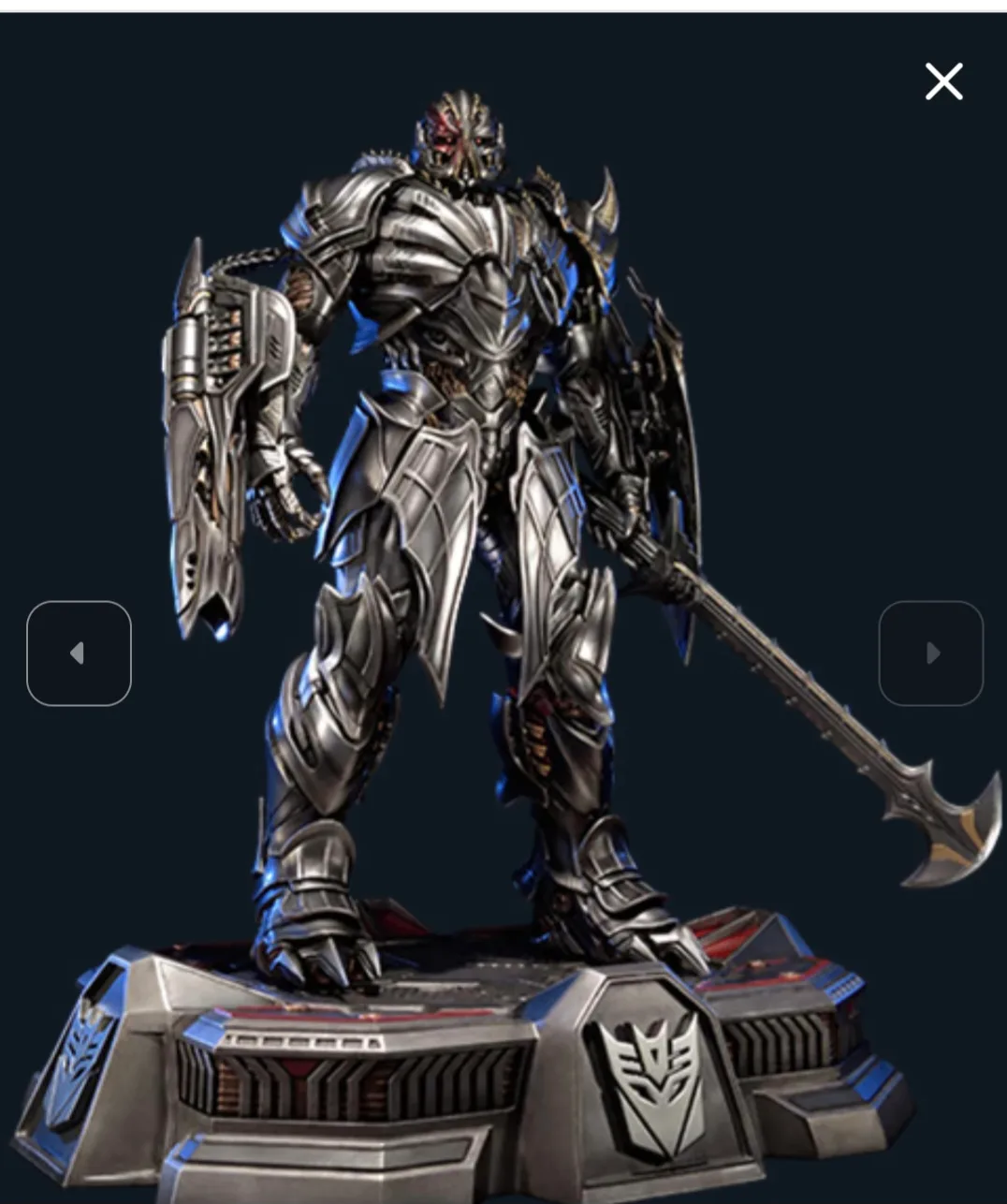 Transformers: The Last Knight Megatron Statue thumbnail