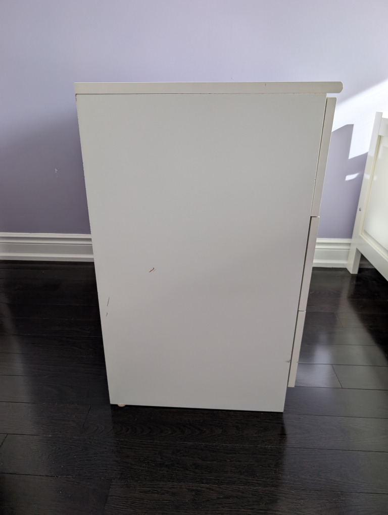 White 3-Drawer Dresser - photo 4