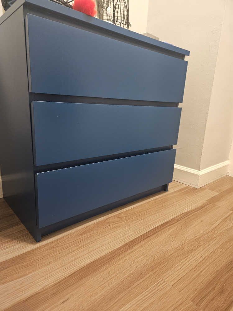 Blue 3-Drawer Dresser